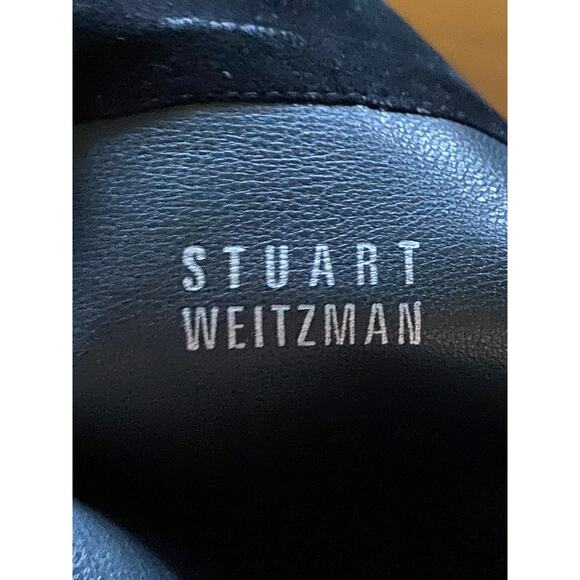 Stuart Weitzman 5050 Over The Knee Black Suede Boots 7.5 - Picture 8 of 11